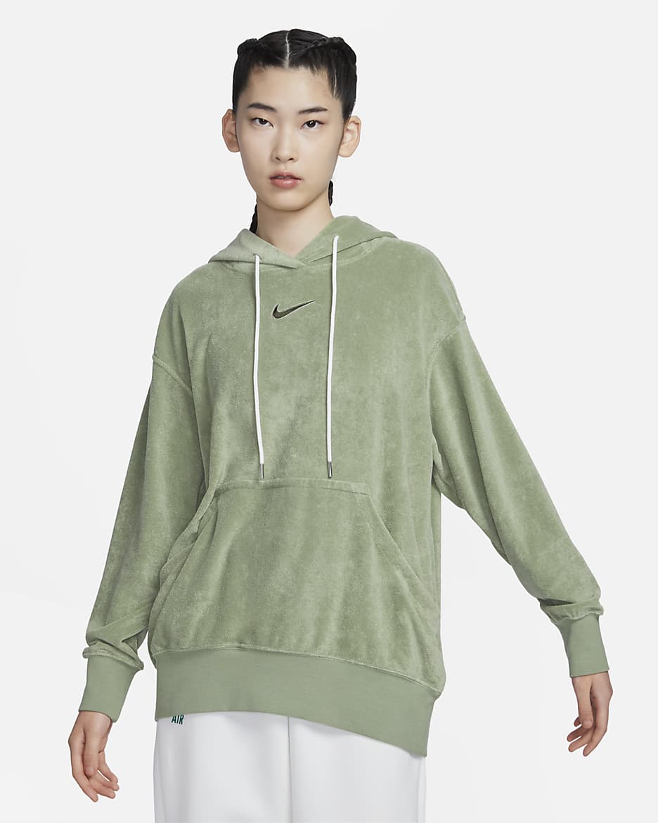 Green nike air hoodie hot sale